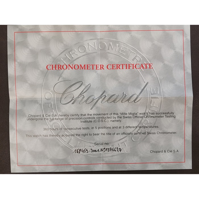 Horloge Chopard Mille Miglia Chronograph GT XL 16/8459 81306 - 841 -TWDH