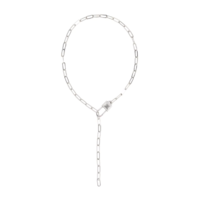 Juweel BUDDHA TO BUDDHA CHAINLINK LOCK NECKLACE SILVER 721 60CM Juweel BUDDHA TO BUDDHA CHAINLINK LOCK NECKLACE SILVER 721 60CM