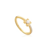 Juweel ANIA HAIE MODERN MUSE PEARL MODERNIST BAND RING R054-01G  Juweel ANIA HAIE MODERN MUSE PEARL MODERNIST BAND RING R054-01G