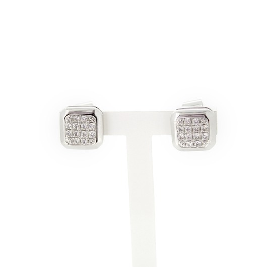 Juweel Oorbellen Flanders Cut witgoud 18 karaat briljanten '82238-2032-TWDH' Juweel Oorbellen Flanders Cut witgoud 18 karaat briljanten '82238-2032-TWDH'