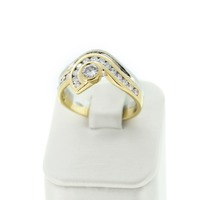 Juweel Ring Bicolor goud 18 karaat briljanten 'CV-2058-TWDH' Juweel Ring Bicolor goud 18 karaat briljanten 'CV-2058-TWDH'