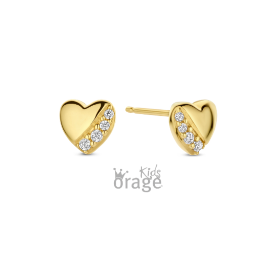 Juweel ORAGE OORSTEKERS HART K2757   Juweel ORAGE OORSTEKERS HART K2757