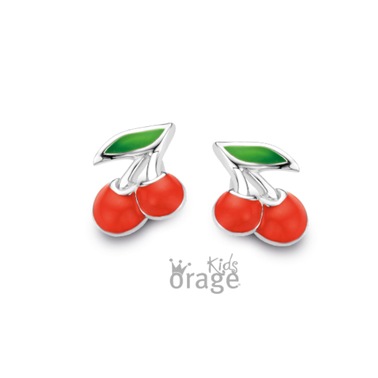 Juweel ORAGE KIDS OORSTEKERS KERSEN K2629-K2292 Juweel ORAGE KIDS OORSTEKERS KERSEN K2629-K2292
