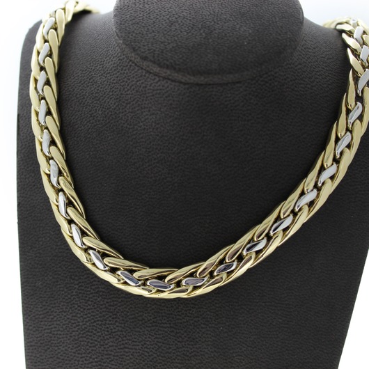 Juweel Collier Bicolor Goud 18 karaat 'CV-2056-TWDH' Juweel Collier Bicolor Goud 18 karaat 'CV-2056-TWDH'