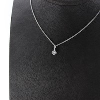 Juweel Collier Witgoud 18 karaat met Princes Cut diamant '82977-2065-TWDH' Juweel Collier Witgoud 18 karaat met Princes Cut diamant '82977-2065-TWDH'