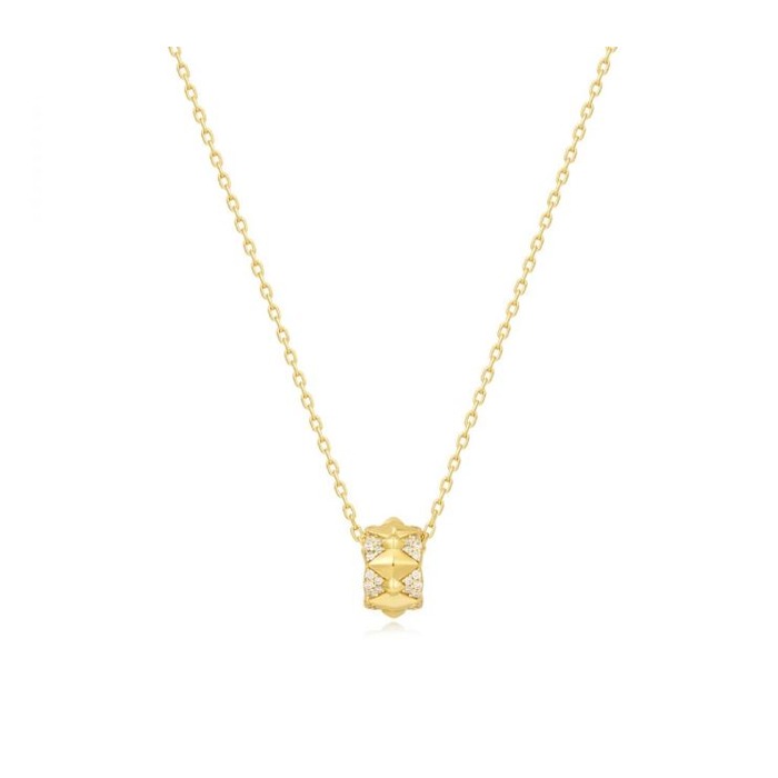 Juweel ANIA HAIE POLISHED PUNK GEOMETRIC SPARKLE PENDANT NECKLACE N053-02G 