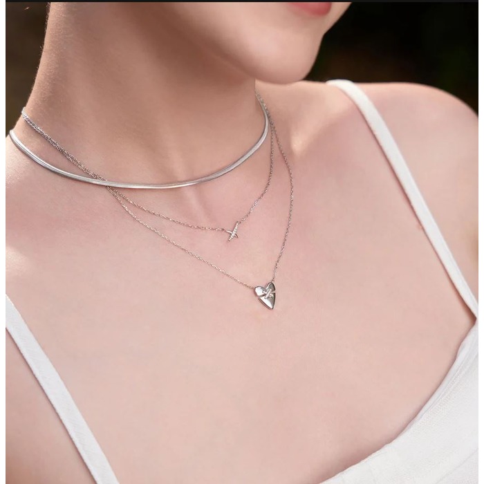 Juweel ANIA HAIE HEART HUNTER KISS NECKLACE N057-01H 