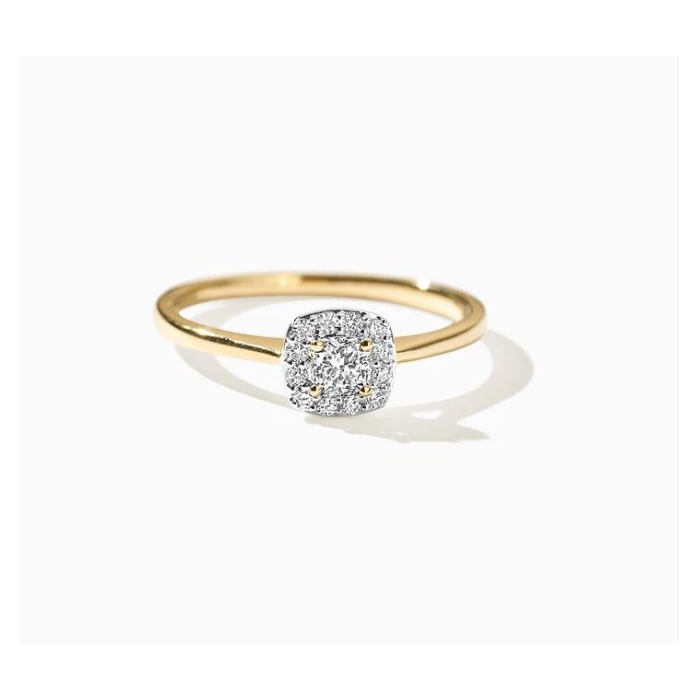 Juweel BLUSH LAB GROWN RING 14K GEELGOUD LG DIAMONDS LG1009Y 
