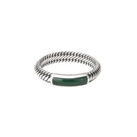 Juweel BUDDHA TO BUDDHA BEN MINI GEMSTONE RING SILVER MALACHITE 613MA Juweel BUDDHA TO BUDDHA BEN MINI GEMSTONE RING SILVER MALACHITE 613MA