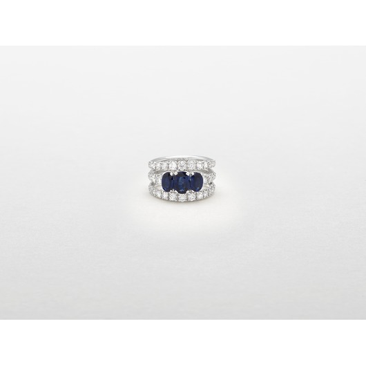 Juweel CLEM VERCAMMEN COLLECTION RING 18K WITGOUD BRILJANT SAFFIER AB16975BZ  Juweel CLEM VERCAMMEN COLLECTION RING 18K WITGOUD BRILJANT SAFFIER AB16975BZ