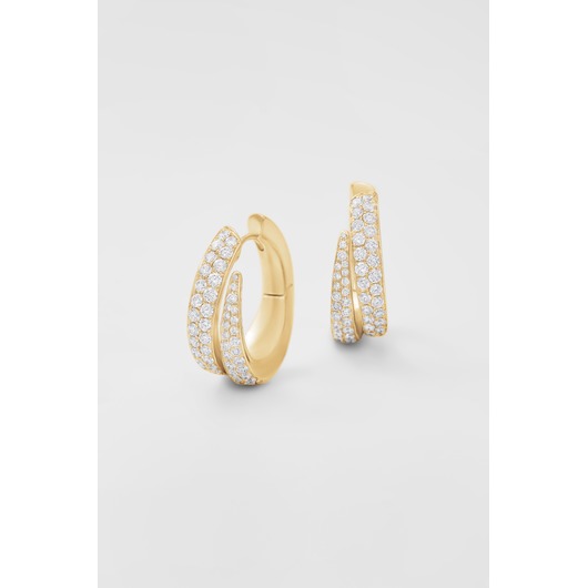 Juweel CLEM VERCAMMEN COLLECTION CREOLEN 18K ROSE GOUD BRILJANT B39799  Juweel CLEM VERCAMMEN COLLECTION CREOLEN 18K ROSE GOUD BRILJANT B39799