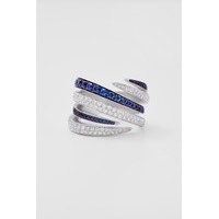 Juweel CLEM VERCAMMEN COLLECTION RING 18K WITGOUD BRILJANT SAFFIER AB17191Z Juweel CLEM VERCAMMEN COLLECTION RING 18K WITGOUD BRILJANT SAFFIER AB17191Z