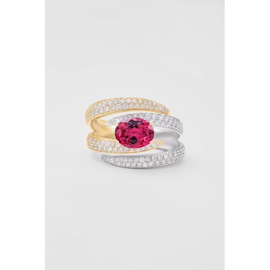 Juweel CLEM VERCAMMEN COLLECTION RING 18K BICOLOR GOUD BRILJANT A17189R  Juweel CLEM VERCAMMEN COLLECTION RING 18K BICOLOR GOUD BRILJANT A17189R