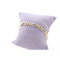 Juweel Armband figaro Bicolor goud 18 karaat 'CV-2110-TWDH'  Juweel Armband figaro Bicolor goud 18 karaat 'CV-2110-TWDH'