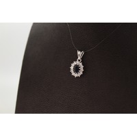 Juweel Hanger Witgoud 18 karaat briljant saffier '83750-2083-TWDH' Juweel Hanger Witgoud 18 karaat briljant saffier '83750-2083-TWDH'