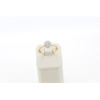 Juweel Ring bicolor goud 18 karaat briljant  'CV-2114-TWDH'  Juweel Ring bicolor goud 18 karaat briljant  'CV-2114-TWDH'