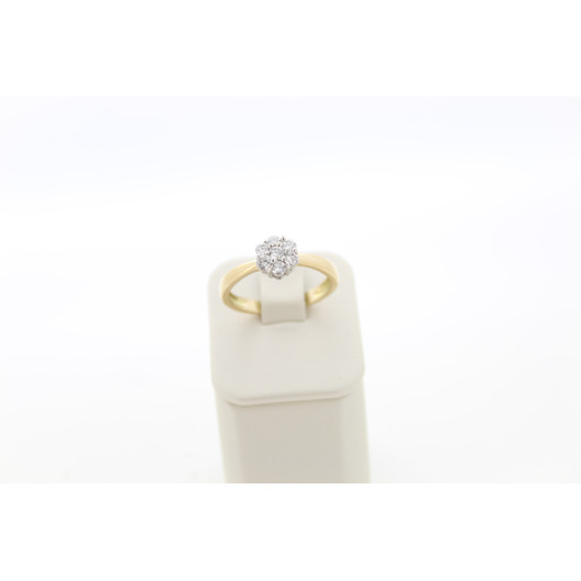 Juweel Ring bicolor goud 18 karaat briljant  'CV-2114-TWDH'  Juweel Ring bicolor goud 18 karaat briljant  'CV-2114-TWDH'