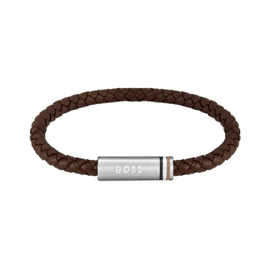 Juweel HUGO BOSS ARMBAND BRUIN LEDER 1580623  Juweel HUGO BOSS ARMBAND BRUIN LEDER 1580623