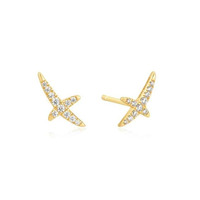 Juweel ANIA HAIE HEART HUNTER KISS PAVE STUDS E057-02G  Juweel ANIA HAIE HEART HUNTER KISS PAVE STUDS E057-02G