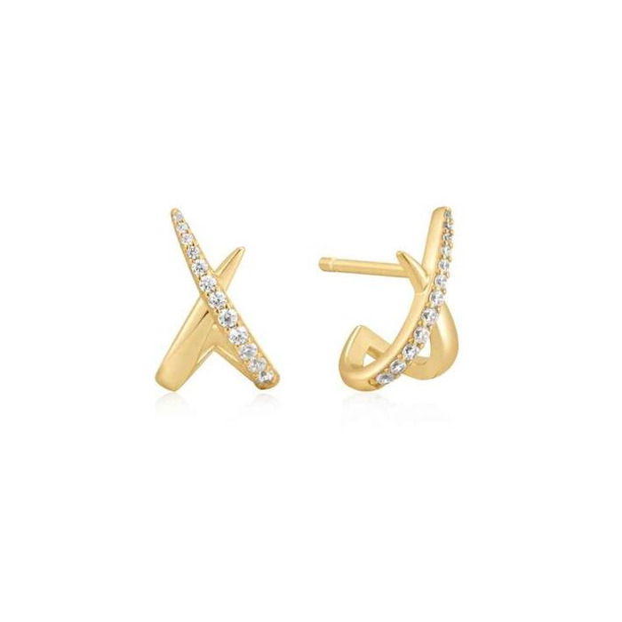 Juweel ANIA HAIE HEART HUNTER KISS POLISHED PAVE STUDS E057-03G 
