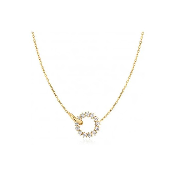 Juweel ANIA HAIE MISS TWINKLE INTERLINKED CIRCLES NECKLACE N056-01G 
