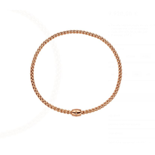 Juweel FOPE EKA NECKLACE ROSE GOLD/DIAS 07F10CX_BB_R_XRX_040  Juweel FOPE EKA NECKLACE ROSE GOLD/DIAS 07F10CX_BB_R_XRX_040