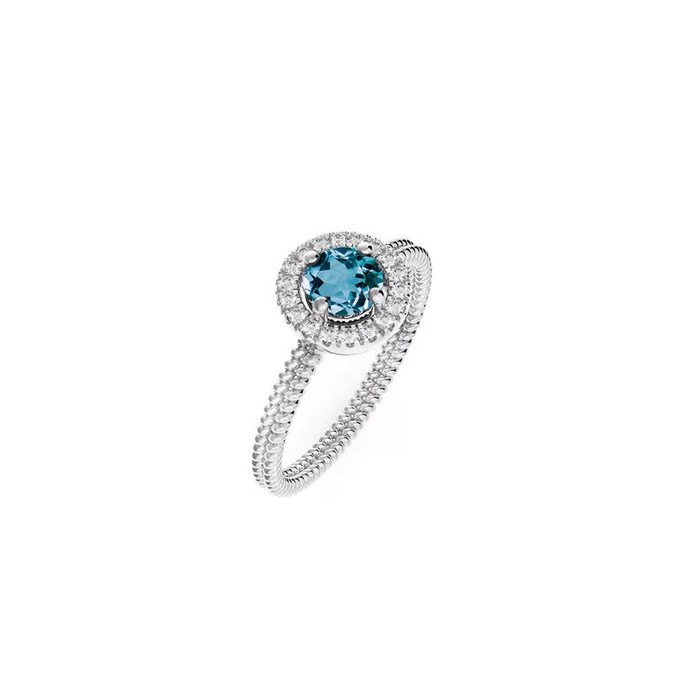 Juweel DIAMANTI PER TUTTI AURORA RING LONDON TOPAZ-DIAMONDS WHITE M1595