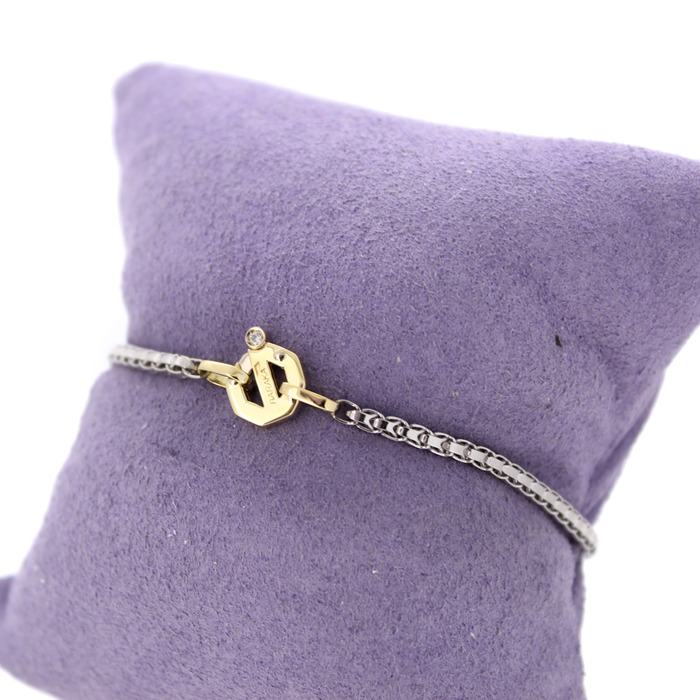 Juweel Baraka Armband Bicolor wit & geelgoud 18karaat '85078-2153-TWDH' 