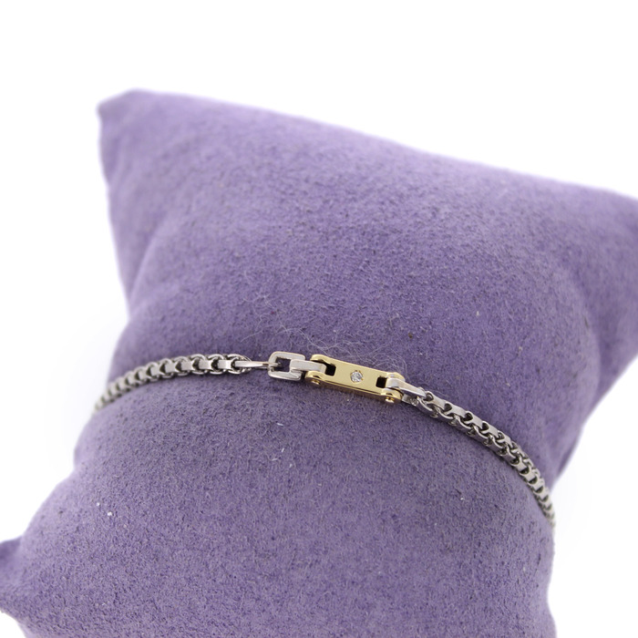 Juweel Baraka Armband Bicolor wit & geelgoud 18karaat '85078-2153-TWDH' 