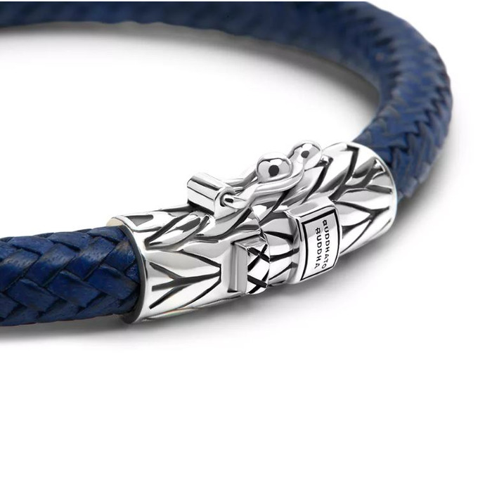 Juweel Buddha To Buddha Ellen Leather Bracelet Navy 149 