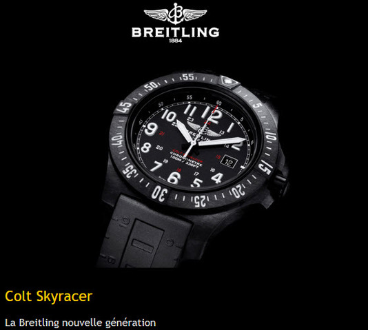Colt Skyracer: Breitling new generation! Colt Skyracer: Breitling new generation!
