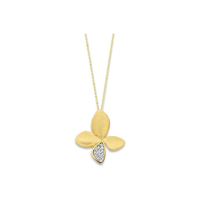 Juweel Silver Rose Collier P2442GB 