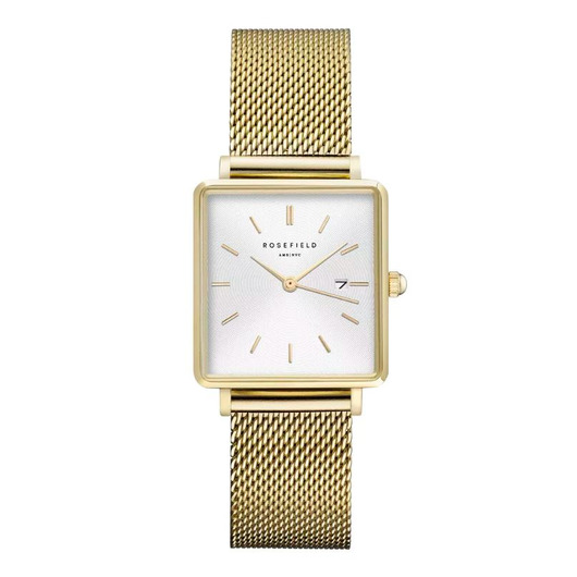 Horloge Rosefield The Boxy Mesh QWSG-Q03  Horloge Rosefield The Boxy Mesh QWSG-Q03