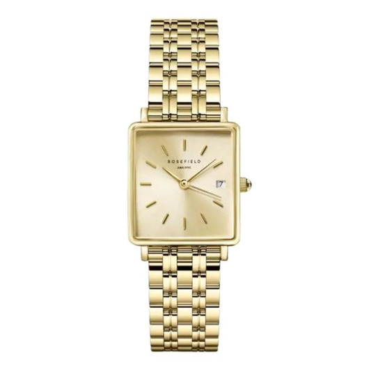 Horloge Rosefield Boxy XS Champagne QCGSG-Q048  Horloge Rosefield Boxy XS Champagne QCGSG-Q048