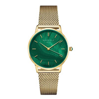 Horloge Rosefield Pearl Edit Emerald Mesh PEGMG-R10 Horloge Rosefield Pearl Edit Emerald Mesh PEGMG-R10