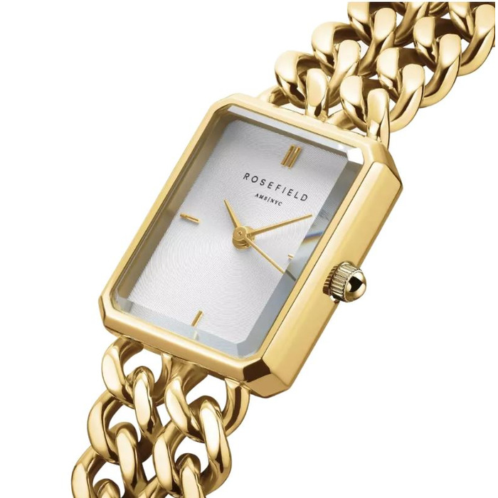 Horloge Rosefield Octagon XS Studio Double Chain Gold SWGSG-O76 