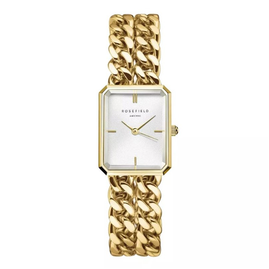 Horloge Rosefield Octagon XS Studio Double Chain Gold SWGSG-O76 Horloge Rosefield Octagon XS Studio Double Chain Gold SWGSG-O76