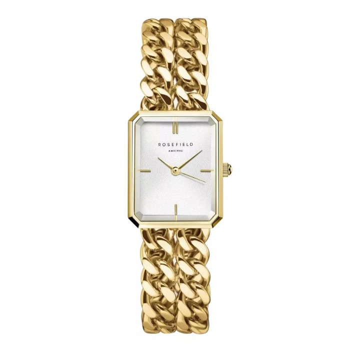 Horloge Rosefield Octagon XS Studio Double Chain Gold SWGSG-O76 