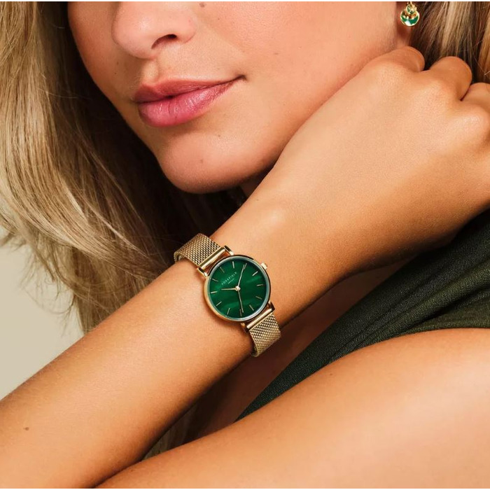 Horloge Rosefield Small Edit Emerald Mesh SEEGMG-SE72 