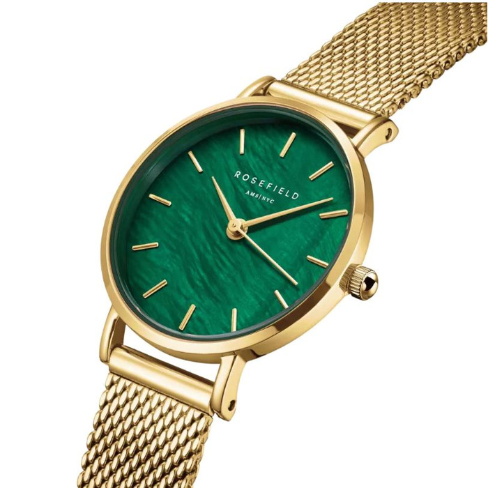 Horloge Rosefield Small Edit Emerald Mesh SEEGMG-SE72 