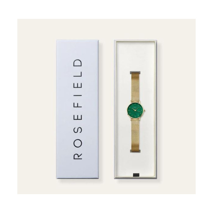Horloge Rosefield Small Edit Emerald Mesh SEEGMG-SE72 