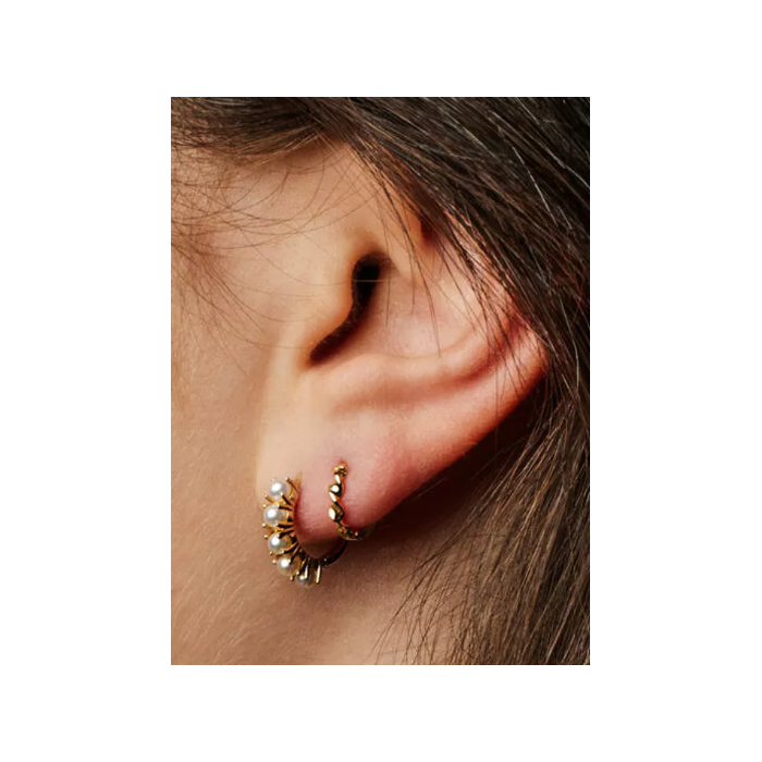 Juweel JACKIE PEARLS OF AMALFI HOOPS JKE22.220 