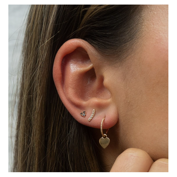 Juweel JACKIE LETIZIA TOPAZ CURVE STUDS JKE22.269 