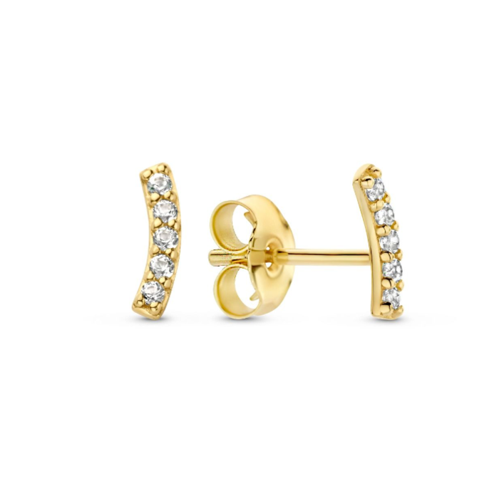 Juweel JACKIE LETIZIA TOPAZ CURVE STUDS JKE22.269 
