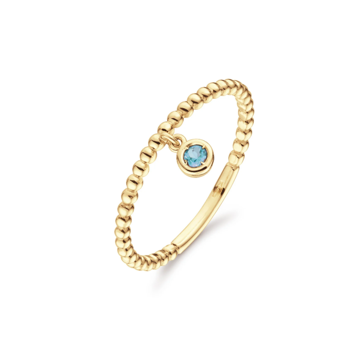 Juweel JACKIE DANGLING LONDON BLUE TOPAZ RING JKR24.417 