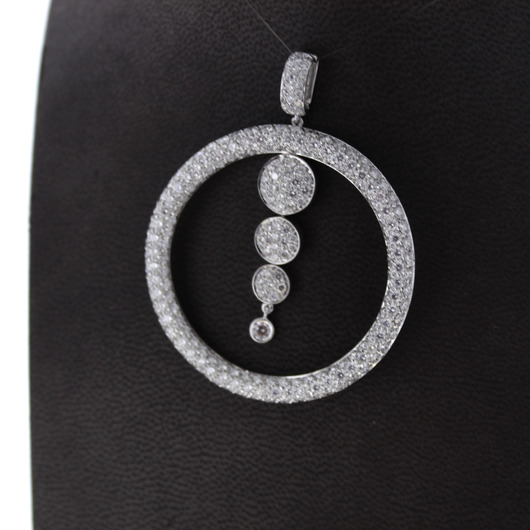 Juweel Hanger Fungetti witgoud 18 karaat briljanten '86393-2175-TWDH' Juweel Hanger Fungetti witgoud 18 karaat briljanten '86393-2175-TWDH'