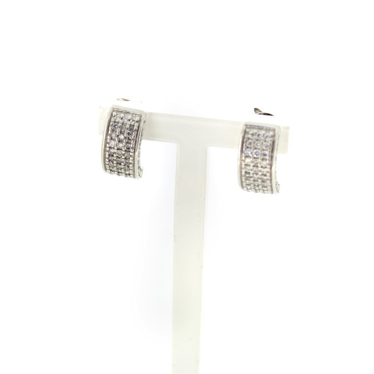Juweel Oorbellen witgoud 18karaat briljanten 'CV-2190-TWDH' Juweel Oorbellen witgoud 18karaat briljanten 'CV-2190-TWDH'