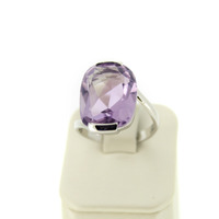 Juweel Ring witgoud 18 karaat Amethist 'CV-2185-TWDH'  Juweel Ring witgoud 18 karaat Amethist 'CV-2185-TWDH'