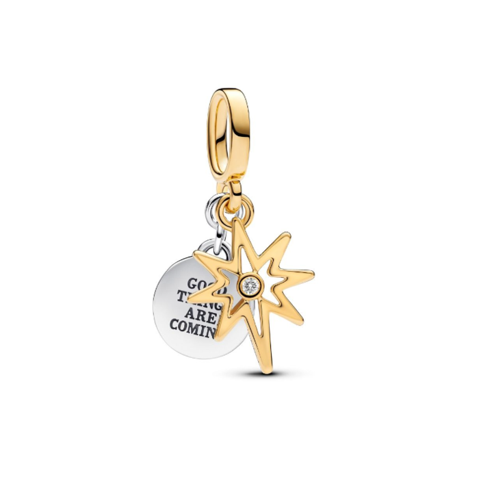 Juweel PANDORA ENGRAVABLE STAR 0.016CT TW G-I VS2+ LAB GROWN DIAMOND 763588C01 