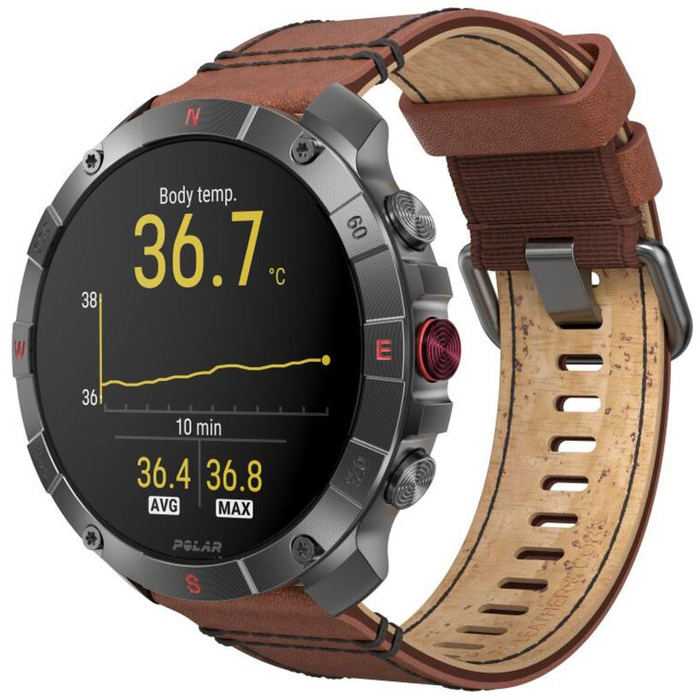 Horloge POLAR GRIT X2 PRO TITAN LTHR BRNZ 